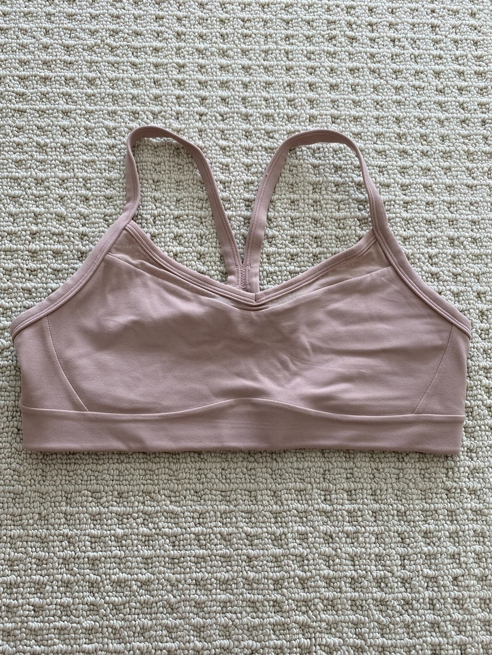 Athleta Mesh Vital Bra Ballet Pink Small Yoga Workout Medium Support A-C